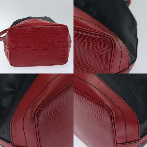 LOUIS VUITTON Epi Noe Shoulder Bag Bicolor Black Red M44017 - Picture 10 of 12